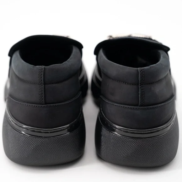 size 43.5 (10.5us) - Burberry Wire Creeper Black grey Clamp On